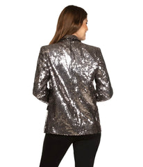 Women's Silver Sequin Blazer