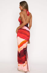kiwi kisses maxi dress sunset petal