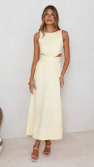 Kimberley Maxi Dress - Yellow