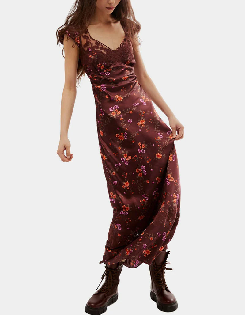 free people butterfly babe midi dress