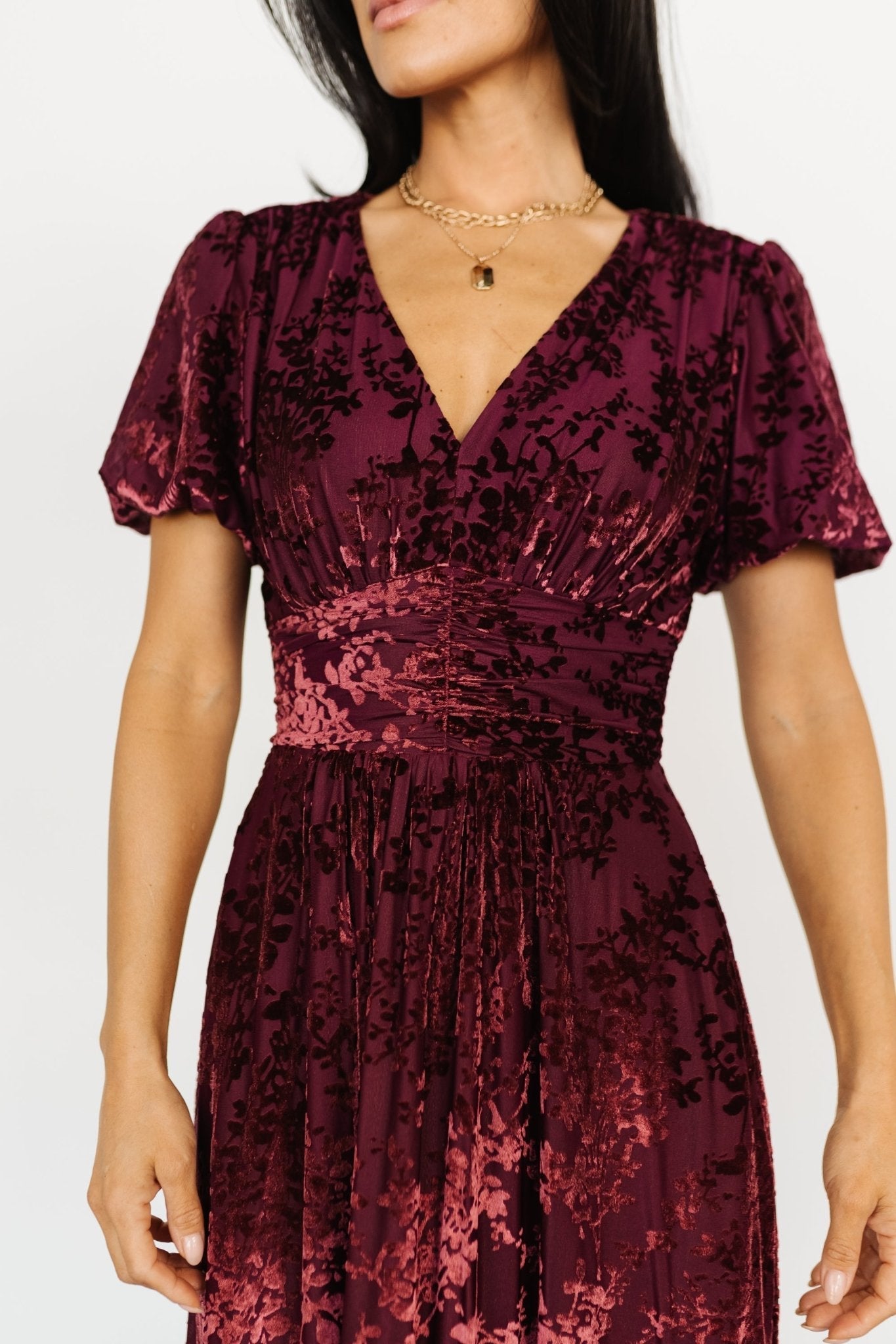 leslie velvet maxi dress | mulberry