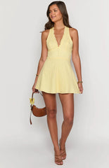 Kaylee Yellow Mini Dress