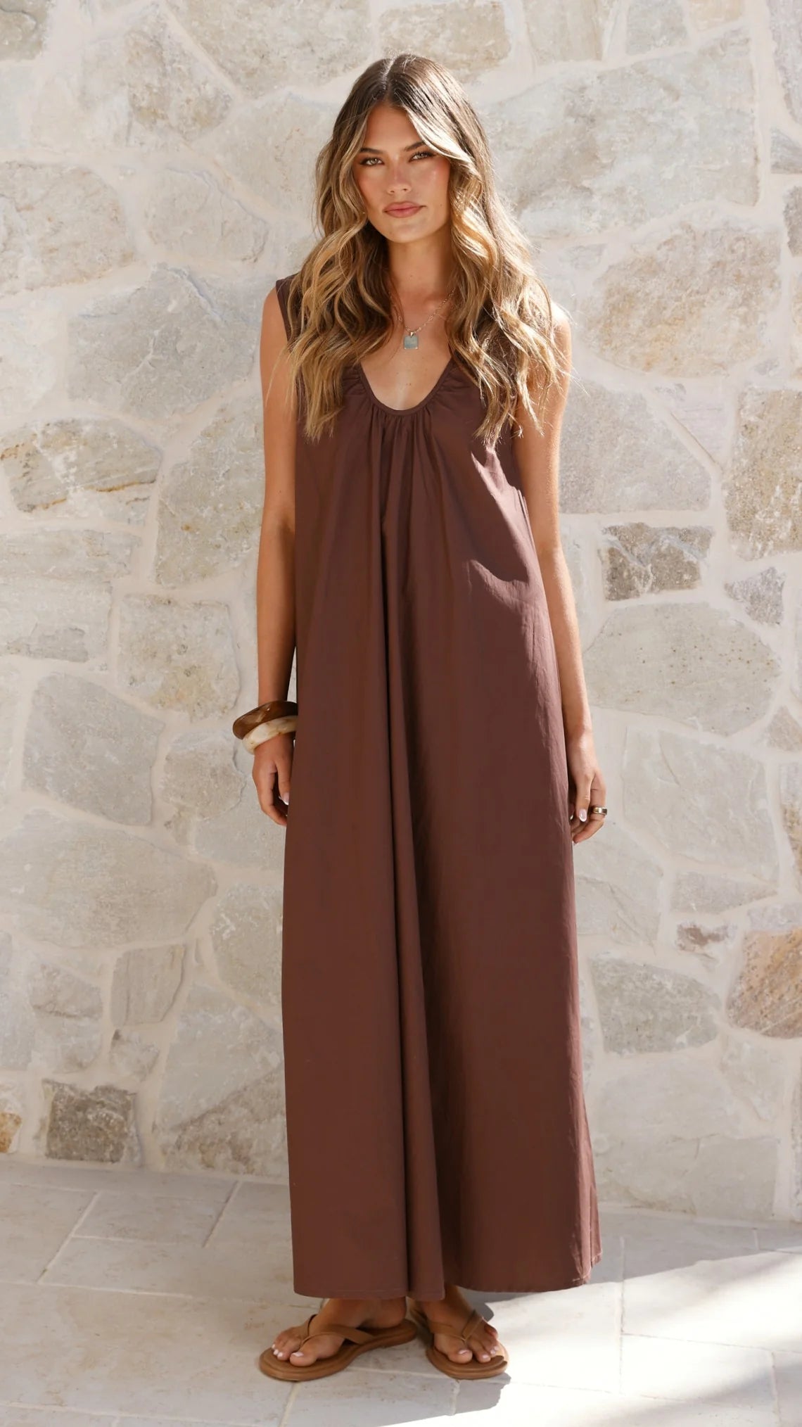 Scout Maxi Dress - Chocolate