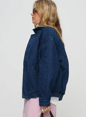 kenny bomber jacket dark denim