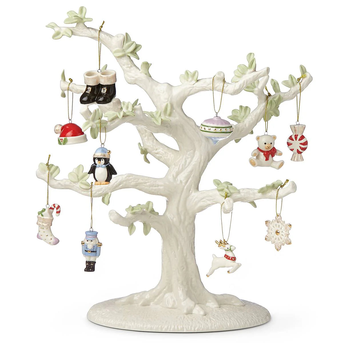 christmas memories 10-piece ornament & tree set