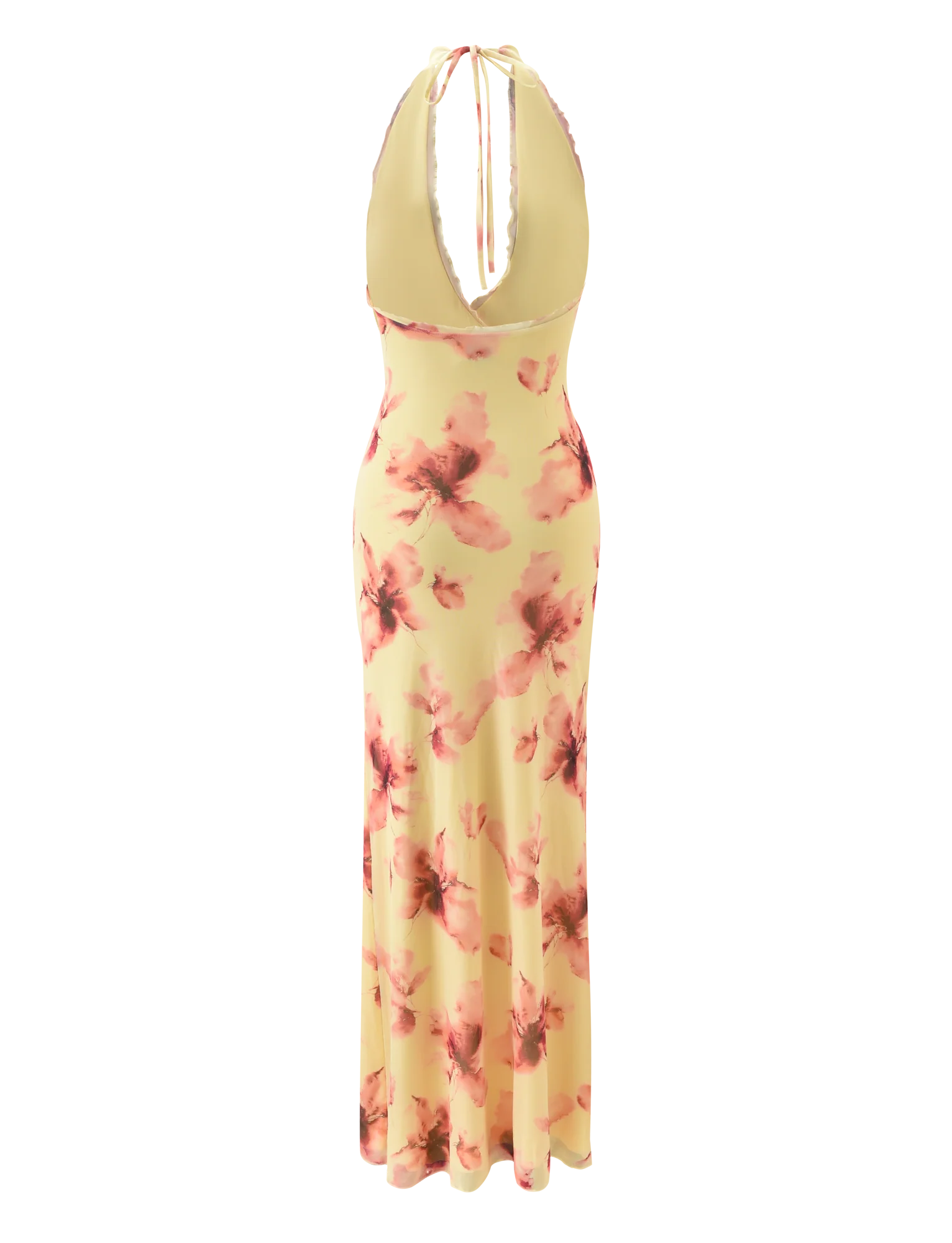 ALLEGRA MAXI DRESS - YELLOW WATERCOLOUR FLORAL