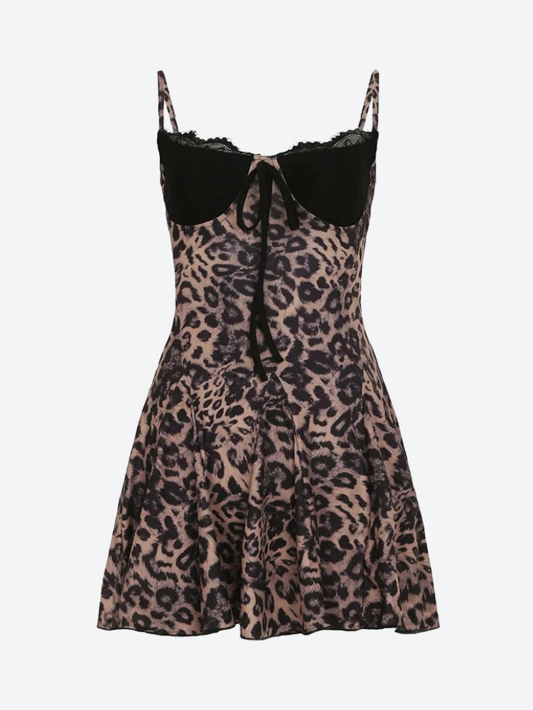 Baddie Leopard Mini Dress