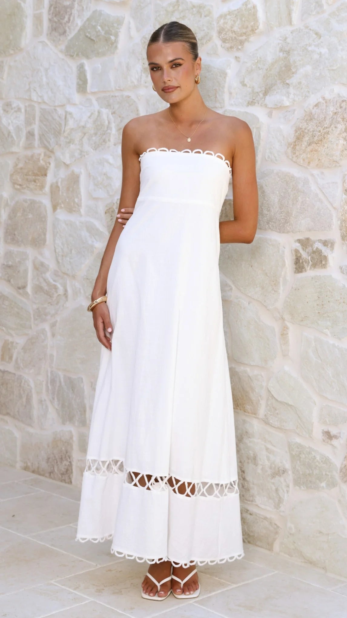 Caressa Maxi Dress - White