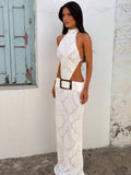 albinae maxi dress bright white