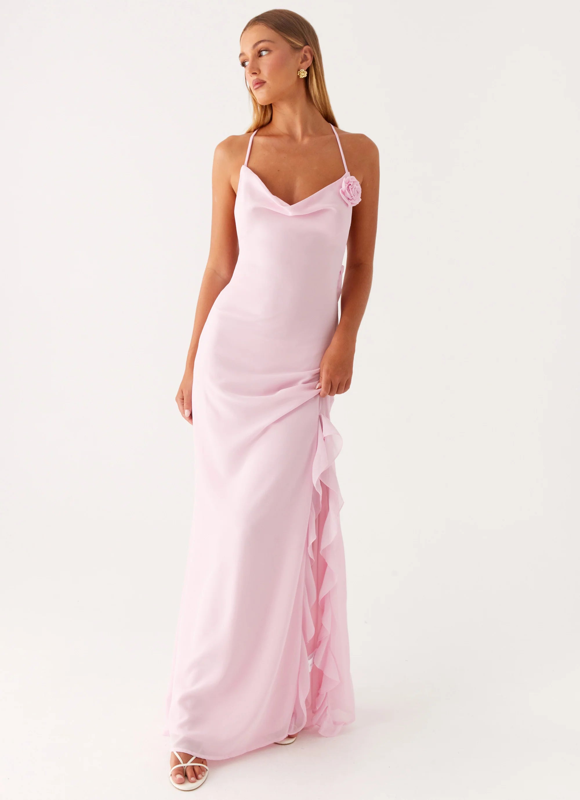 first class maxi dress - pink