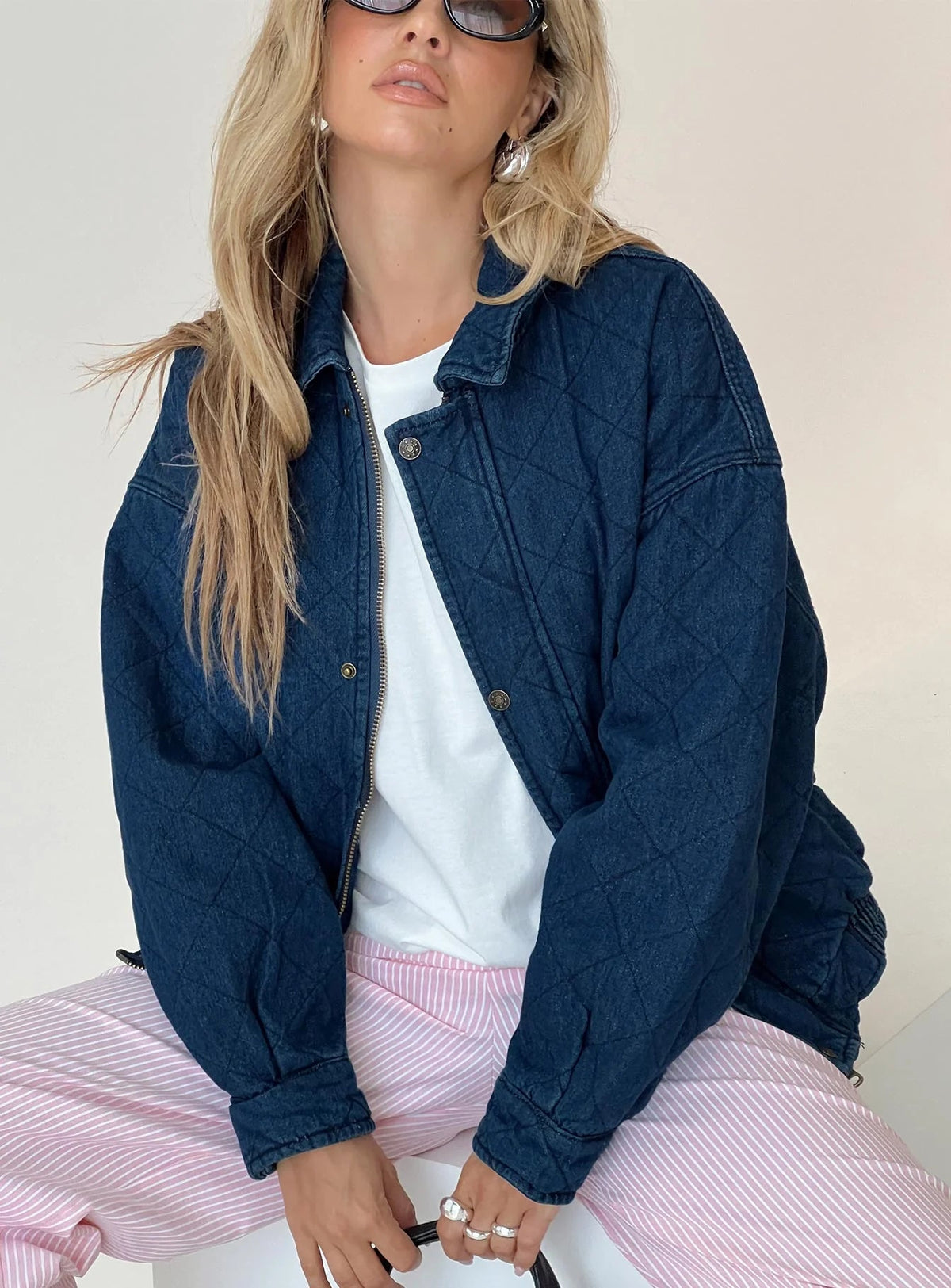 kenny bomber jacket dark denim