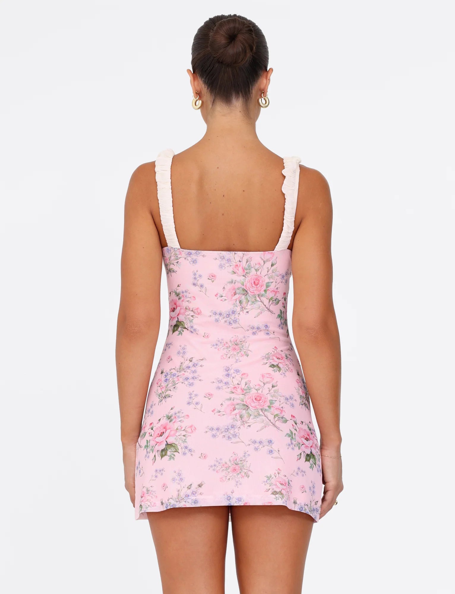 AMARAN MINI DRESS - PINK : FLORAL : WILD FLOWER