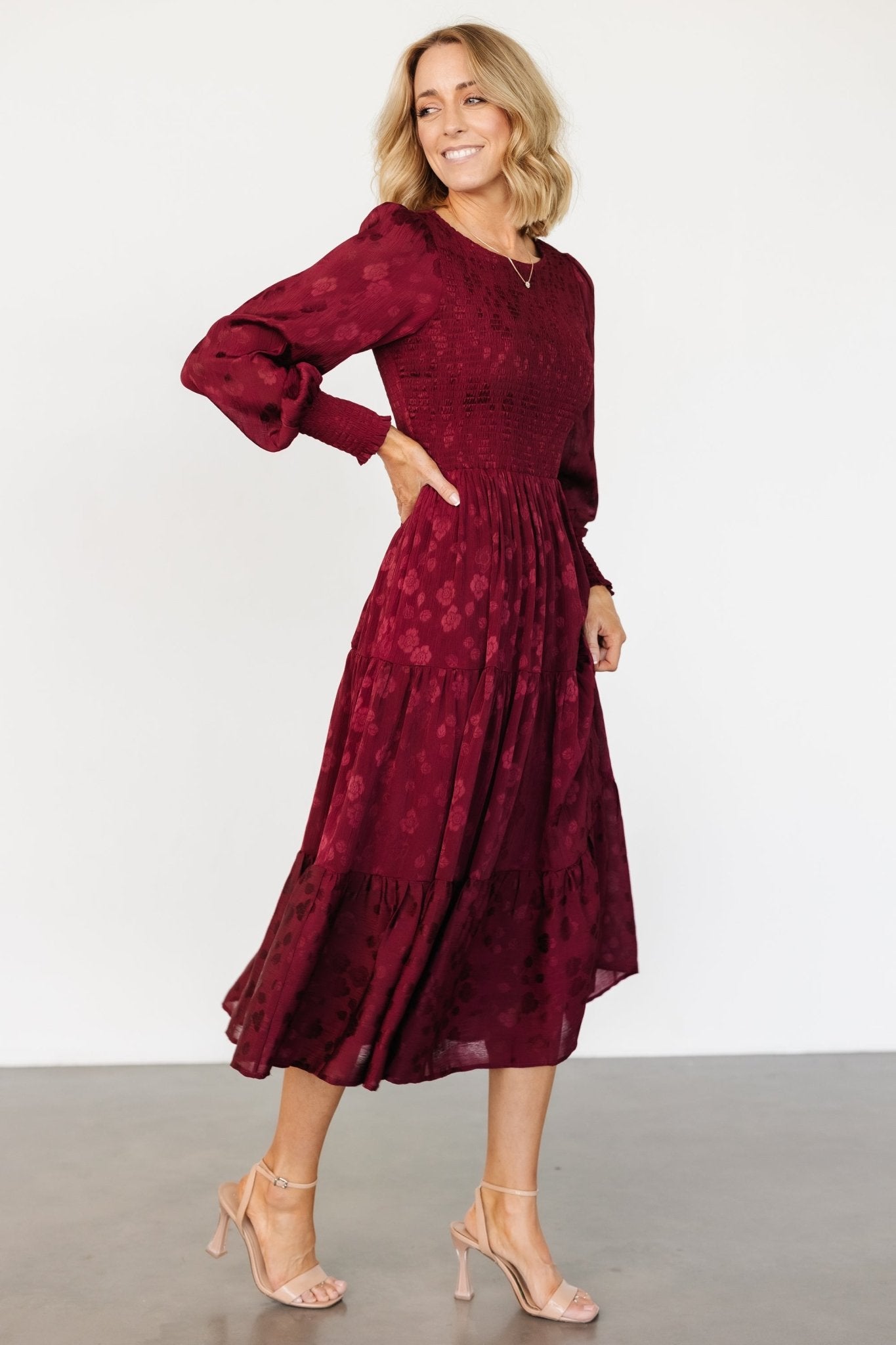 stockholm smocked dress | mulberry
