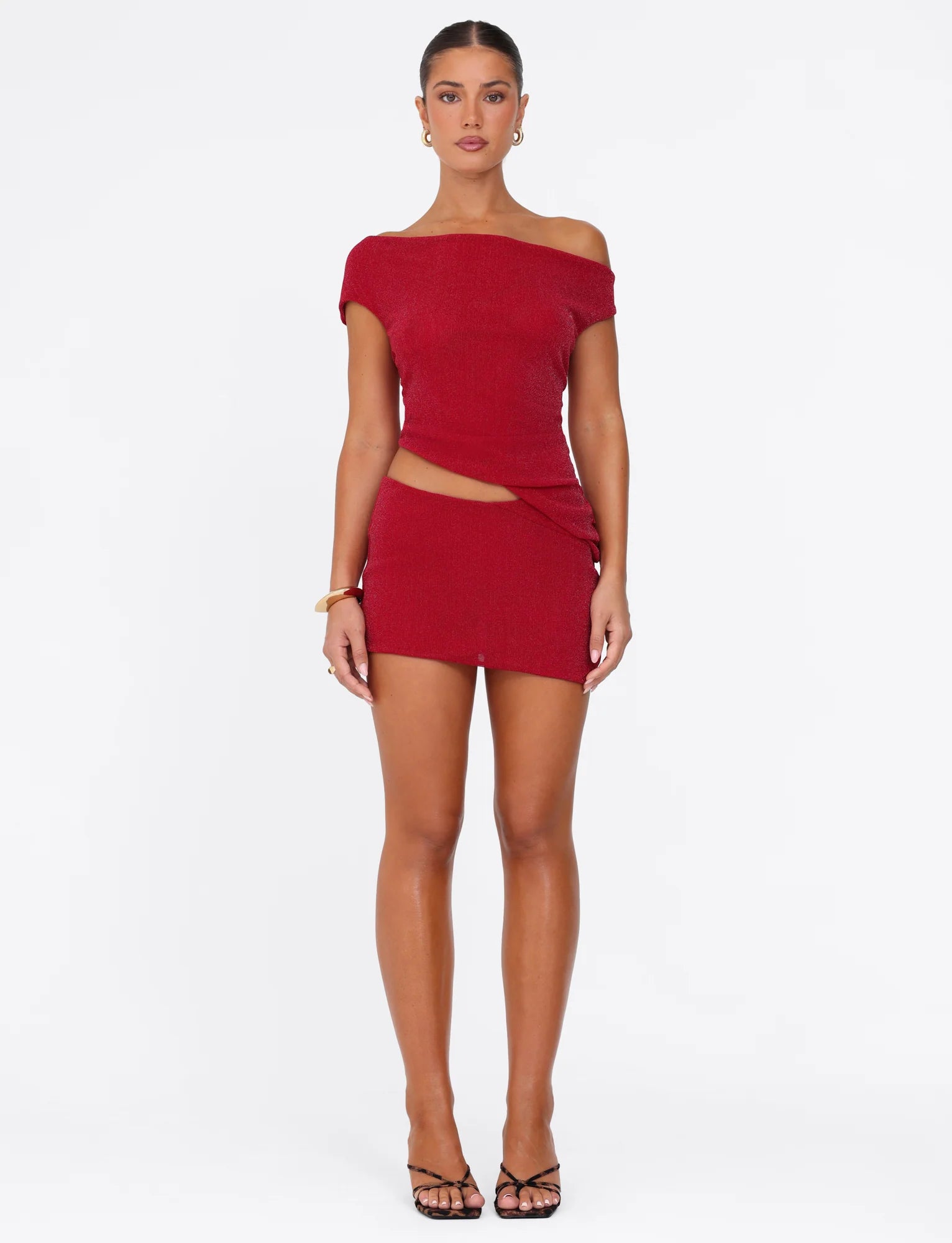 COBI SKIRT - RED : SPARKLE