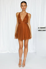 Lovely Cindy Dress Chocolate