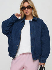 kenny bomber jacket dark denim