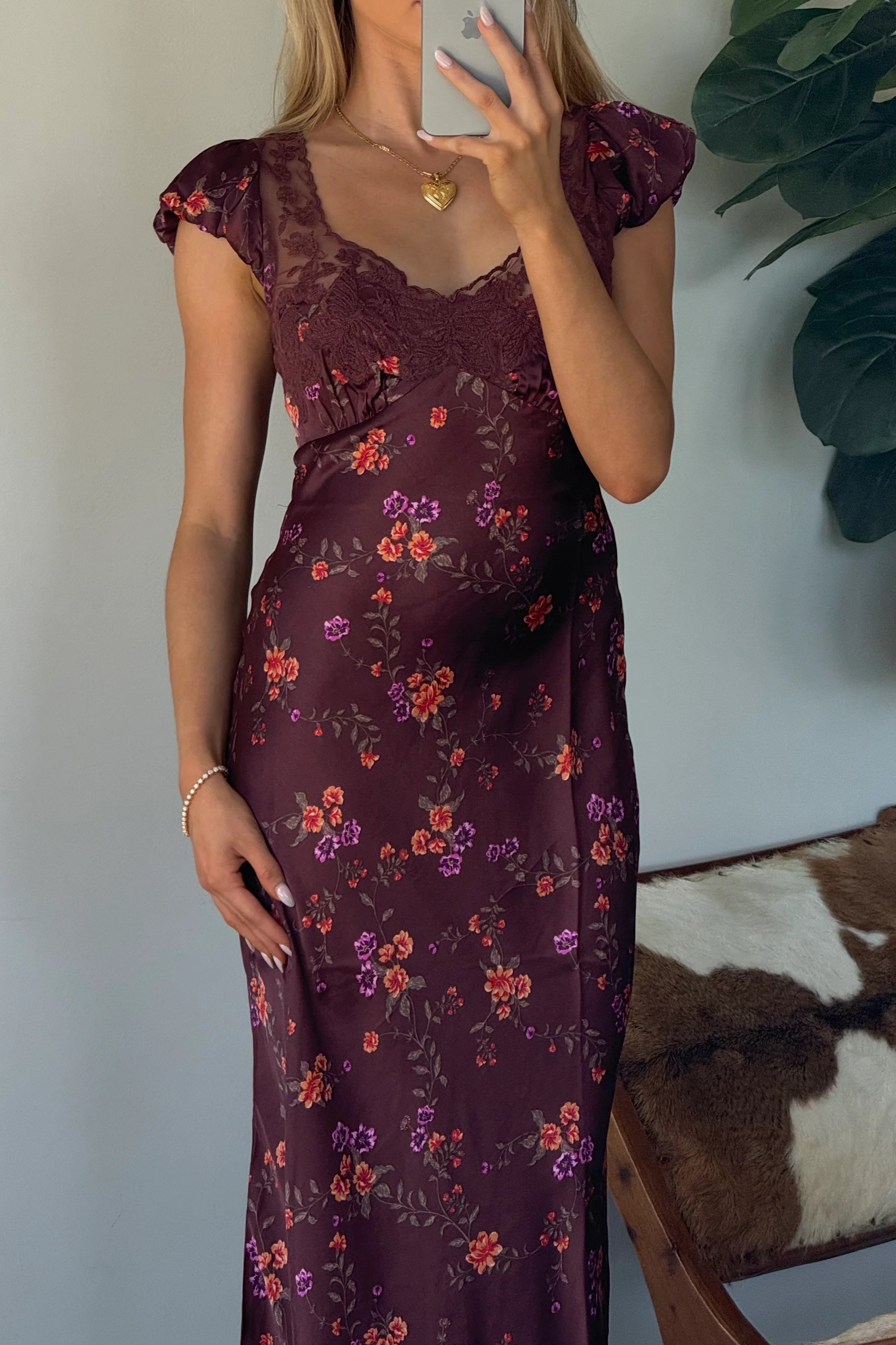 free people butterfly babe midi dress