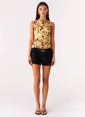 Montana Mini Shorts - Black