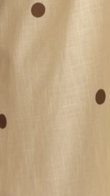 Natala Shift Mini Dress - Yellow/Chocolate Polka