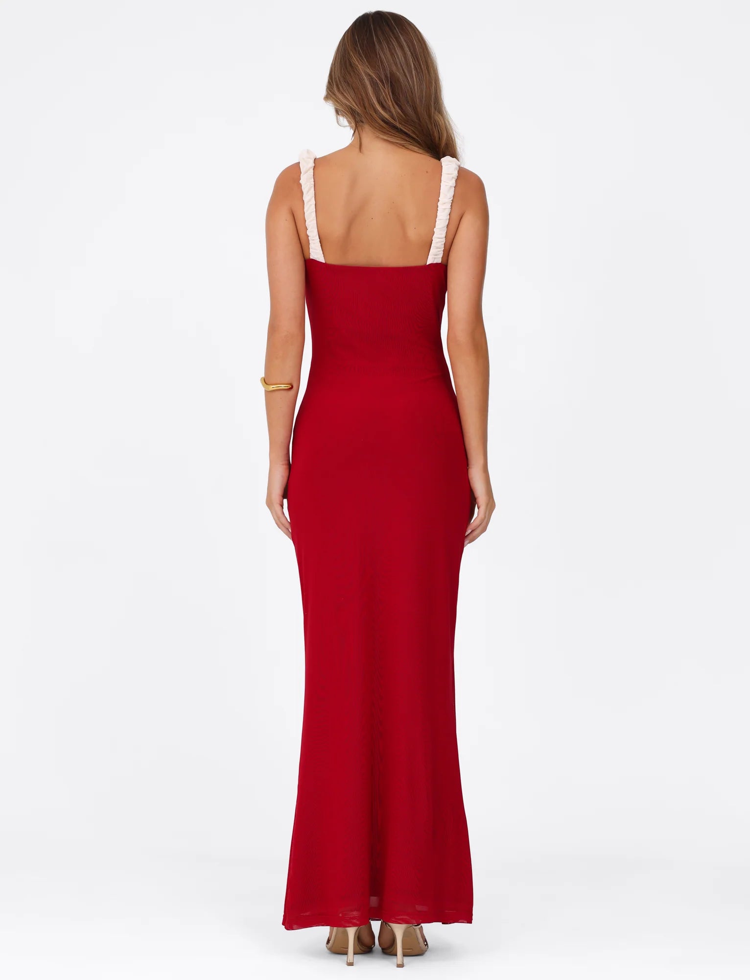 AMARAN MAXI DRESS - RED : BURGUNDY