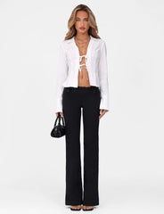 BRIELLE SHIRT - WHITE : IVORY